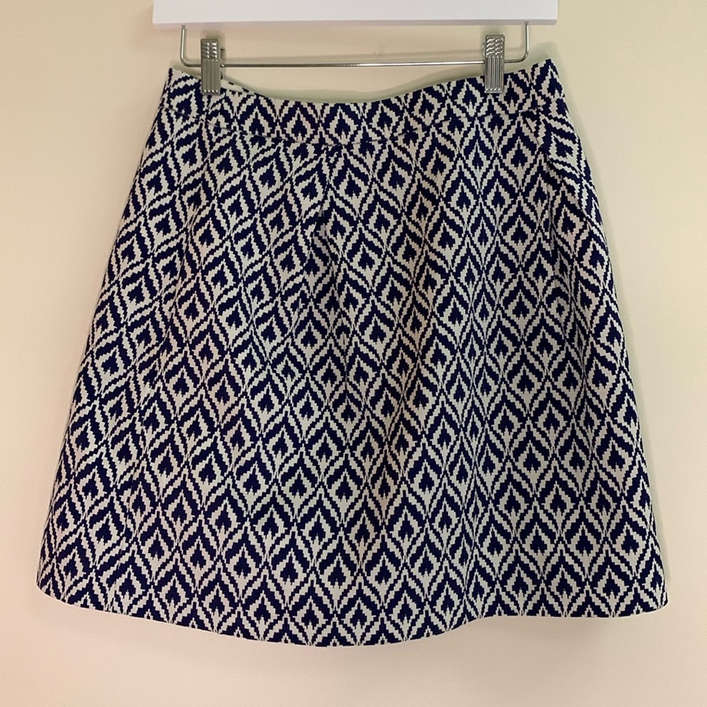J. Crew A-Line Jacquard Mini Skirt
